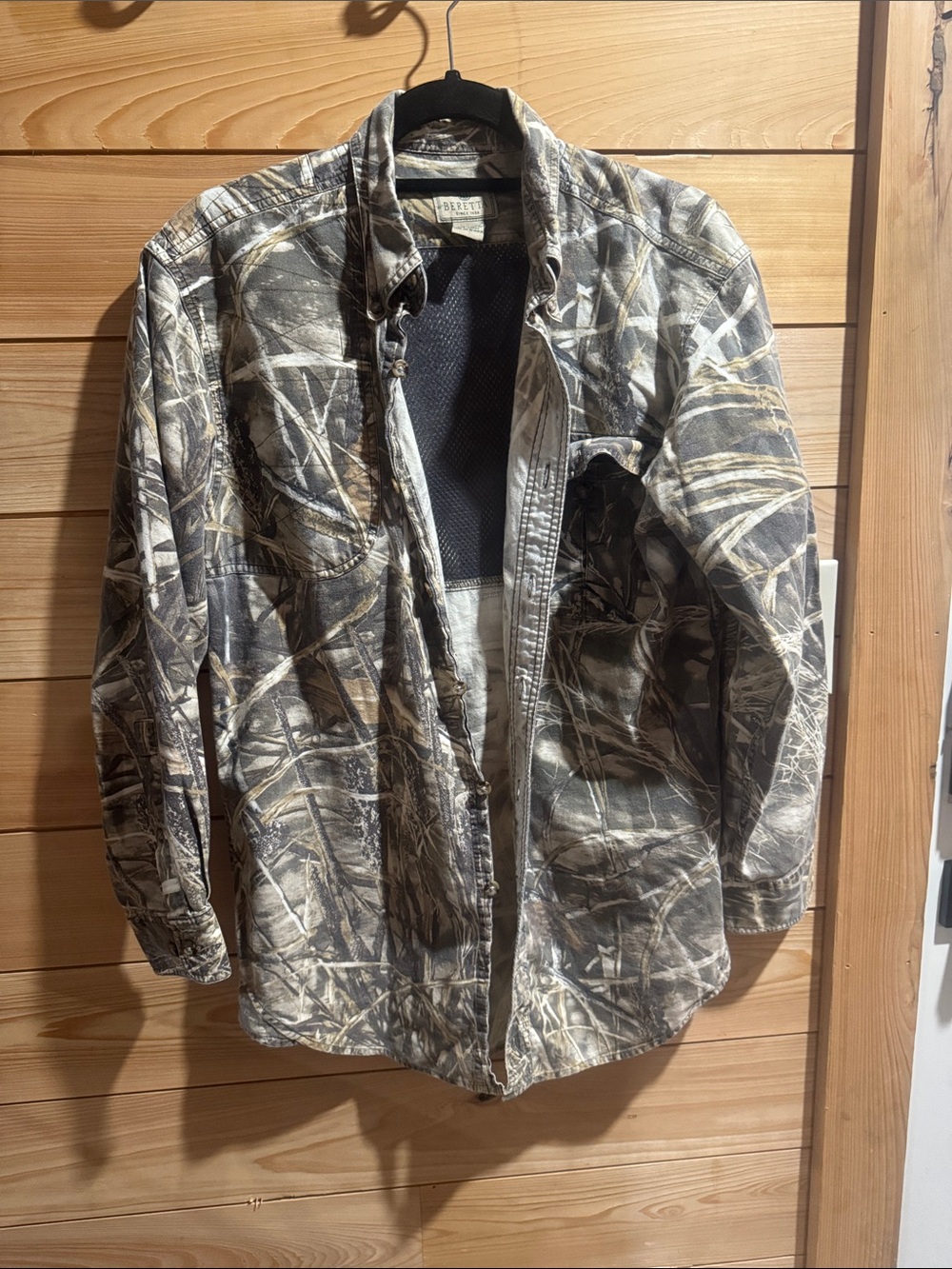 Men's Camouflage Field Jacket - Realtree-Style Gray/Brown. Vintage!!
